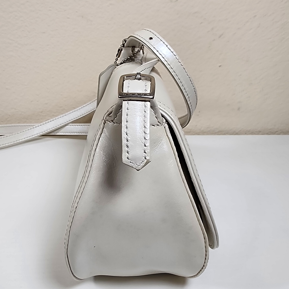 Coach Pearlized Party Bag In Ivory #6106 - Picture 8 of 14